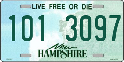 NH license plate 1013097