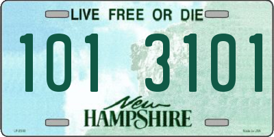 NH license plate 1013101