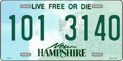 NH license plate 1013140