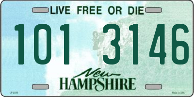 NH license plate 1013146