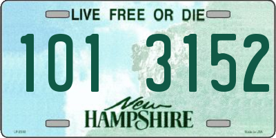 NH license plate 1013152