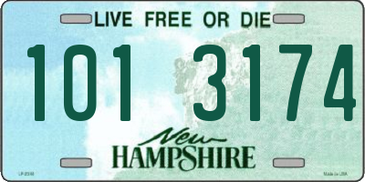 NH license plate 1013174