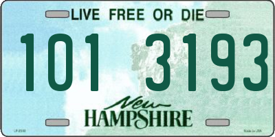 NH license plate 1013193