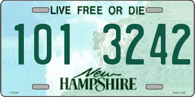 NH license plate 1013242