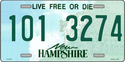 NH license plate 1013274
