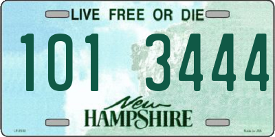 NH license plate 1013444