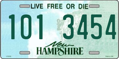 NH license plate 1013454