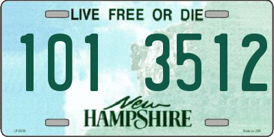 NH license plate 1013512