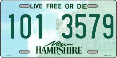 NH license plate 1013579