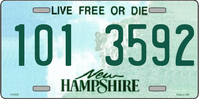 NH license plate 1013592