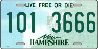 NH license plate 1013666