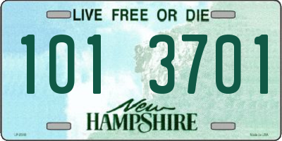 NH license plate 1013701