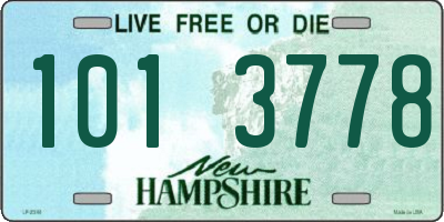 NH license plate 1013778