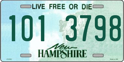 NH license plate 1013798