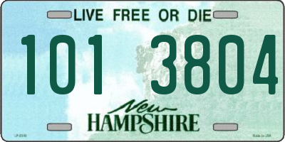 NH license plate 1013804