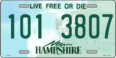 NH license plate 1013807