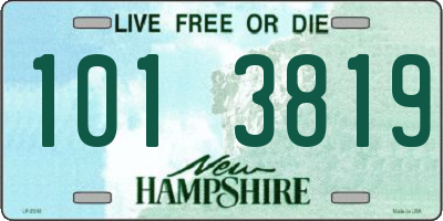 NH license plate 1013819