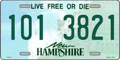 NH license plate 1013821
