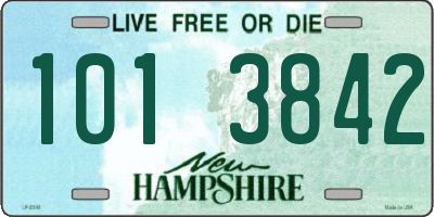 NH license plate 1013842