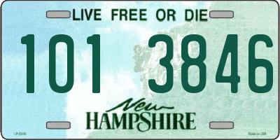 NH license plate 1013846