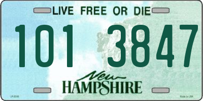 NH license plate 1013847