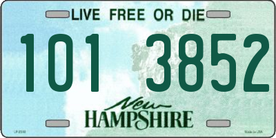 NH license plate 1013852