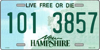 NH license plate 1013857