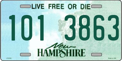 NH license plate 1013863