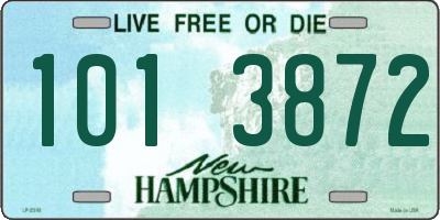 NH license plate 1013872