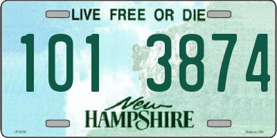 NH license plate 1013874