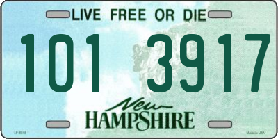 NH license plate 1013917