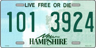 NH license plate 1013924