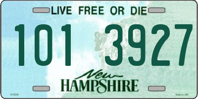 NH license plate 1013927