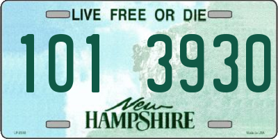 NH license plate 1013930