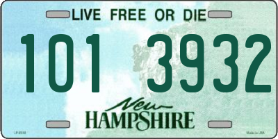 NH license plate 1013932