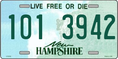 NH license plate 1013942
