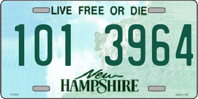 NH license plate 1013964