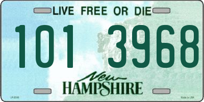 NH license plate 1013968