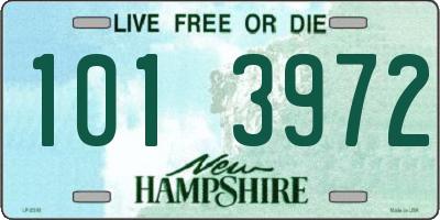 NH license plate 1013972