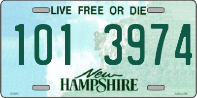 NH license plate 1013974