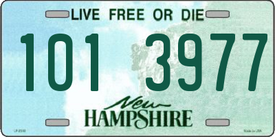 NH license plate 1013977