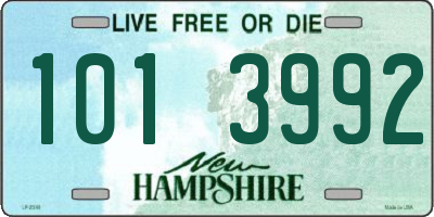 NH license plate 1013992