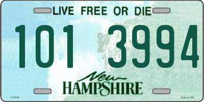 NH license plate 1013994