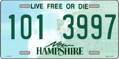 NH license plate 1013997