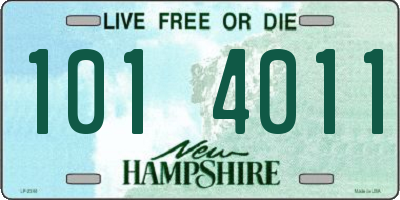 NH license plate 1014011