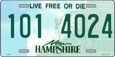 NH license plate 1014024