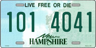 NH license plate 1014041