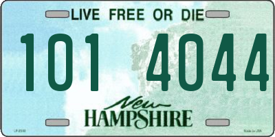 NH license plate 1014044