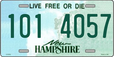 NH license plate 1014057