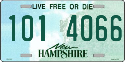 NH license plate 1014066